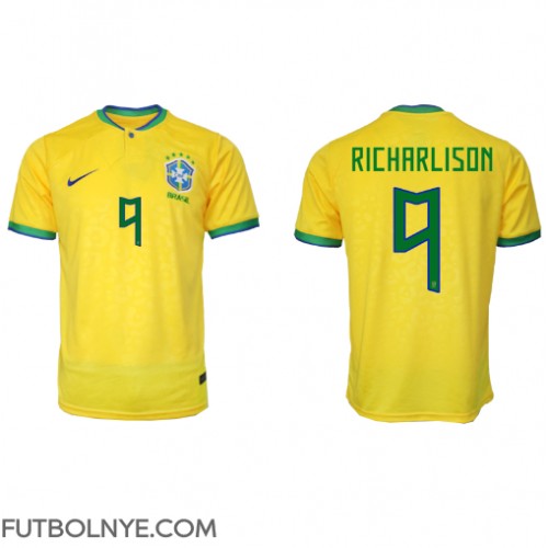 Camiseta Brasil Richarlison #9 Primera Equipación Mundial 2022 manga corta